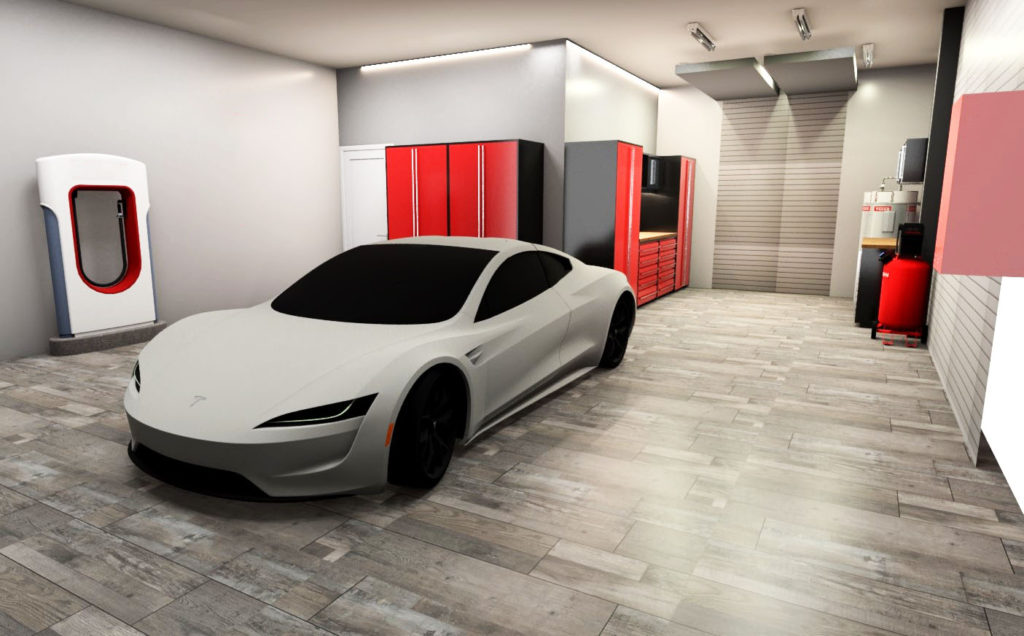 Rendering of garage